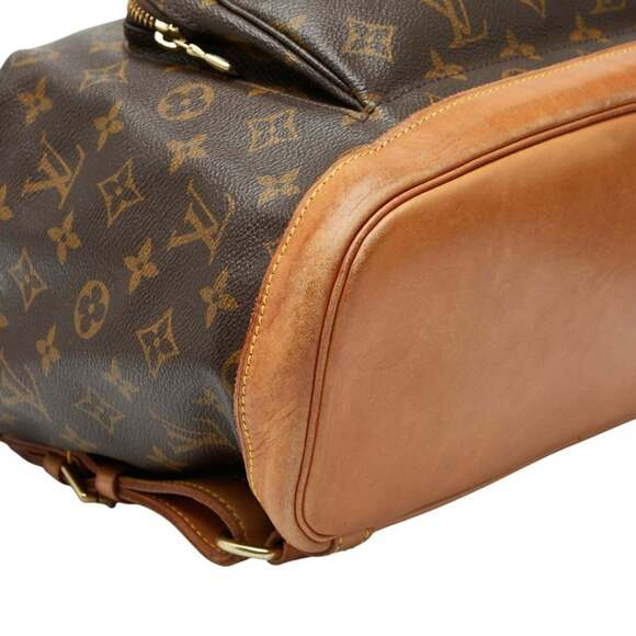 LOUIS VUITTON Brown Monogram Leather Backpack